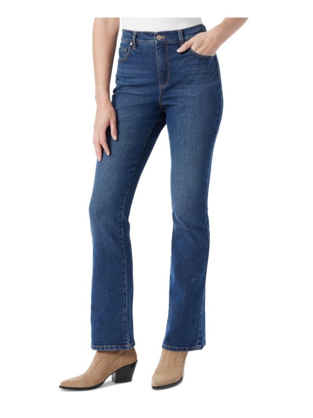 Gloria Vanderbilt Women's Amanda Original Bootcut Jeans Cotton Blend Size 12 $52